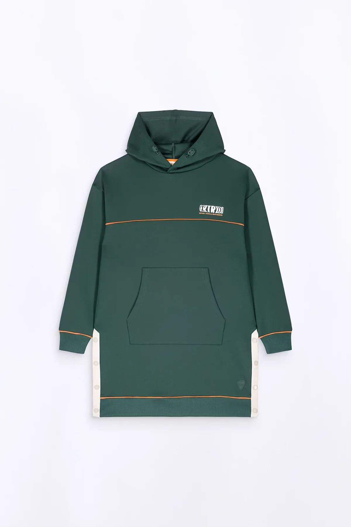 Robes & Jupes*Gertrude Robe-Sweat A Capuche Coupe Ample Gloria Dark Green