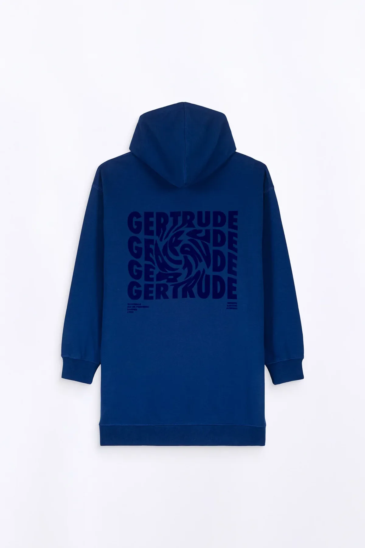 Sweatshirts & Hoodies*Gertrude Robe-Sweat A Capuche Impression Dos Salome Twisted Worker Blue