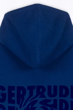 Sweatshirts & Hoodies*Gertrude Robe-Sweat A Capuche Impression Dos Salome Twisted Worker Blue