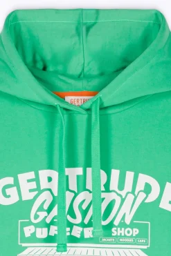 Sweatshirts & Hoodies*Gertrude Robe-Sweat A Capuche Impression Poitrine Salome Puffer Opaline