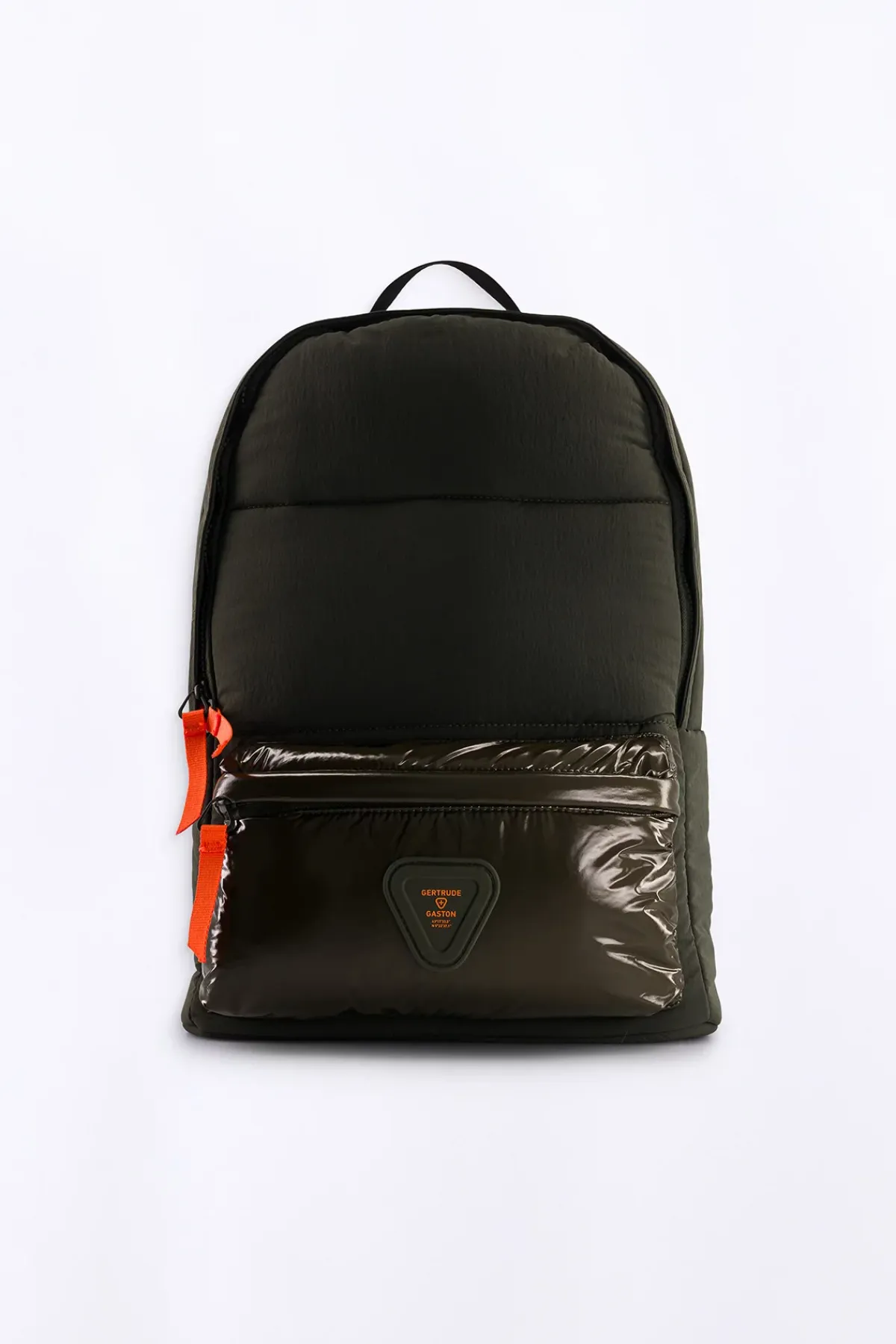 Sacs A Dos & Trousses*Gertrude Sac A Dos Matelasse Bi-Matiere Levia Kaki