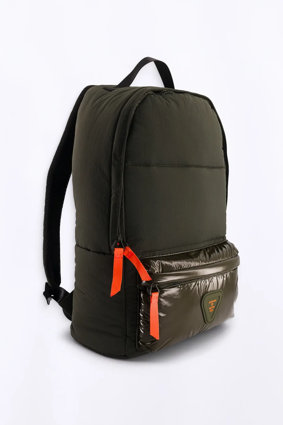 Sacs A Dos & Trousses*Gertrude Sac A Dos Matelasse Bi-Matiere Levia Kaki