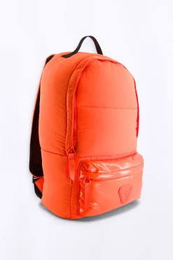 Sacs A Dos & Trousses*Gertrude Sac A Dos Matelasse Bi-Matiere Levia Orange