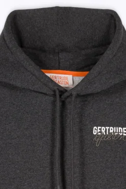 Sweatshirts & Hoodies*Gertrude Sweat A Capuche Brode Unisexe Anto Br Charcoal Chine