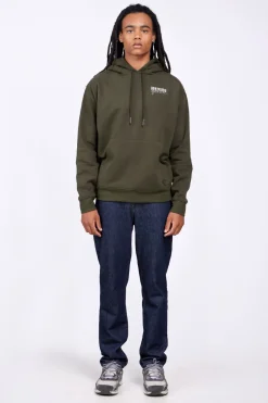 Sweatshirts & Hoodies*Gertrude Sweat A Capuche Brode Unisexe Anto Br Kaki
