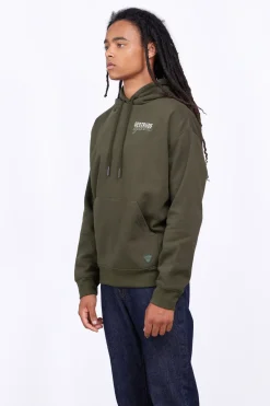 Sweatshirts & Hoodies*Gertrude Sweat A Capuche Brode Unisexe Anto Br Kaki