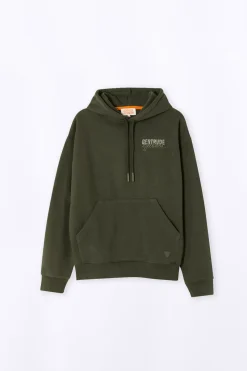 Sweatshirts & Hoodies*Gertrude Sweat A Capuche Brode Unisexe Anto Br Kaki