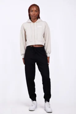 Sweatshirts & Hoodies*Gertrude Sweat A Capuche Cropped Amina Ciment