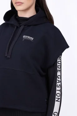 Sweatshirts & Hoodies*Gertrude Sweat A Capuche Sans Manches Amandine Black