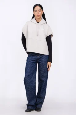 Sweatshirts & Hoodies*Gertrude Sweat A Capuche Sans Manches Amandine Ciment