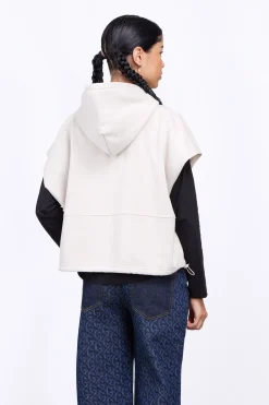 Sweatshirts & Hoodies*Gertrude Sweat A Capuche Sans Manches Amandine Ciment