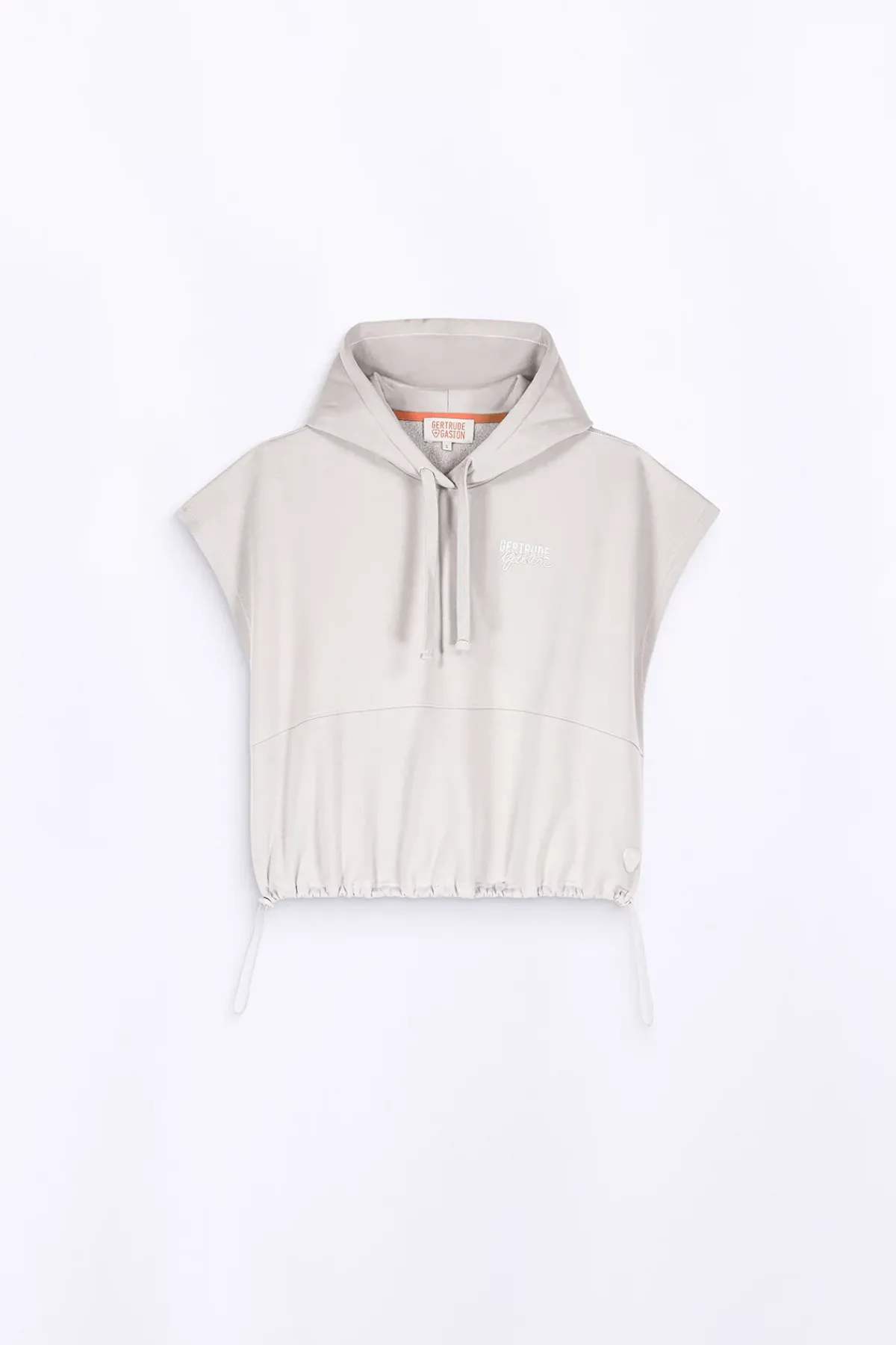 Sweatshirts & Hoodies*Gertrude Sweat A Capuche Sans Manches Amandine Ciment