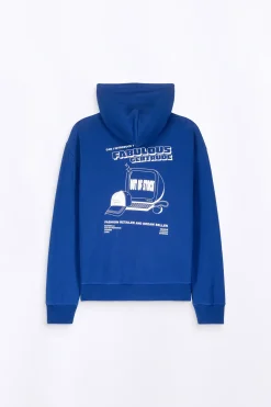 Sweatshirts & Hoodies*Gertrude Sweat A Capuche Unisexe Anto Cap Worker Blue