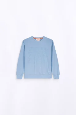 Sweatshirts & Hoodies*Gertrude Sweat A Capuche Unisexe Imprime Poitrine Little Ruby Twisted Hortensia