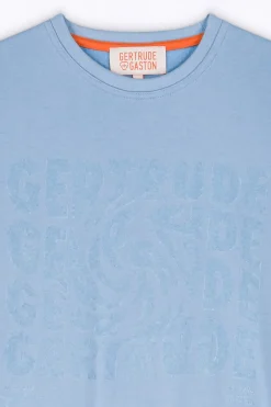 Sweatshirts & Hoodies*Gertrude Sweat A Capuche Unisexe Imprime Poitrine Little Ruby Twisted Hortensia