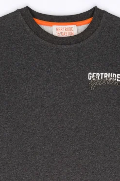 Sweatshirts & Hoodies*Gertrude Sweat A Capuche Unisexe Little Ruby Br Charcoal Chine
