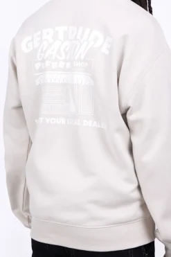 Sweatshirts & Hoodies*Gertrude Sweat Avec Impression Dans Le Dos Anto Puffer Ciment