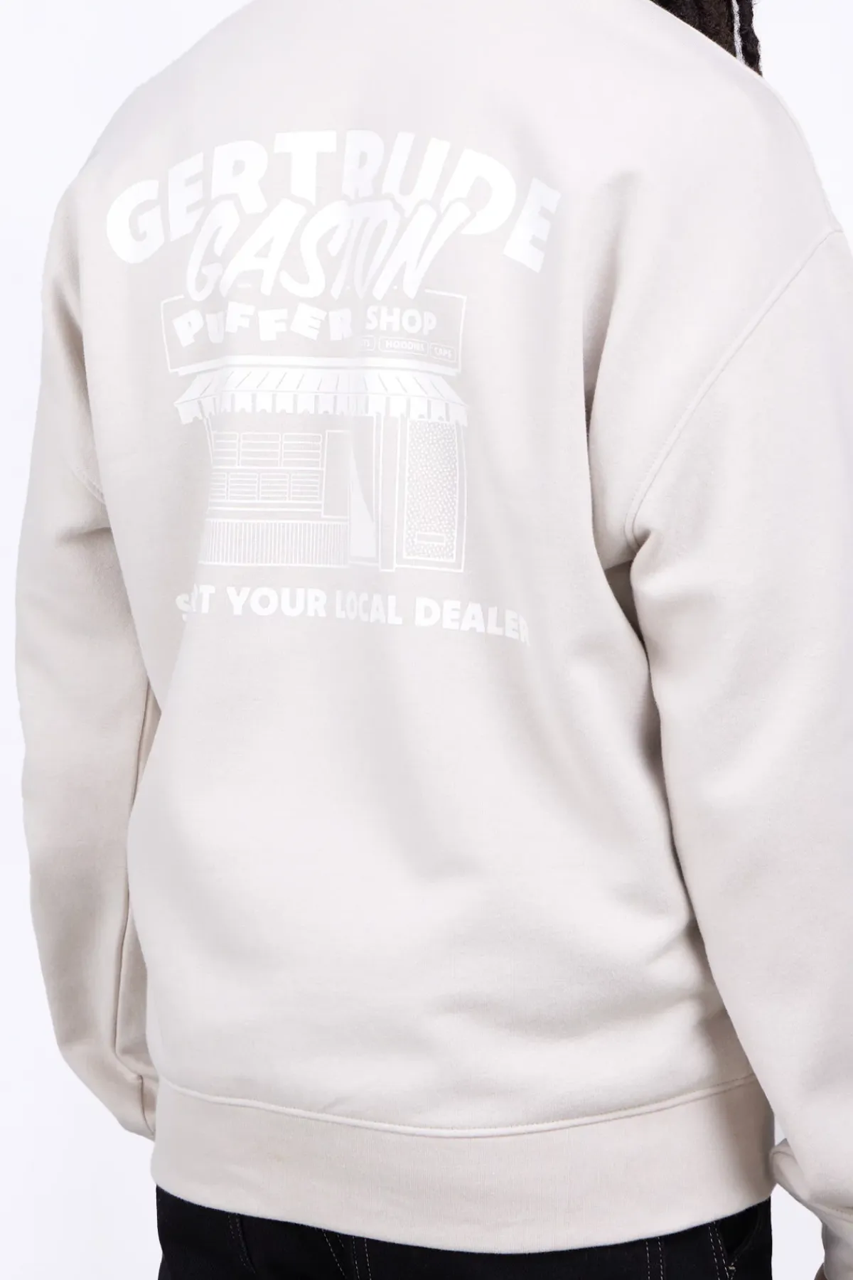 Sweatshirts & Hoodies*Gertrude Sweat Avec Impression Dans Le Dos Anto Puffer Ciment
