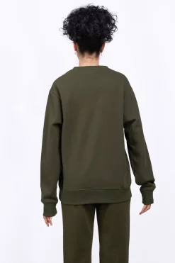 Sweatshirts & Hoodies*Gertrude Sweat Col Rond Unisexe Guillaume Br Kaki