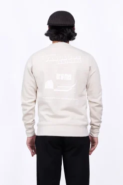 Sweatshirts & Hoodies*Gertrude Sweat Col Rond Unisexe Imprime Au Dos Guillaume Cap Ciment