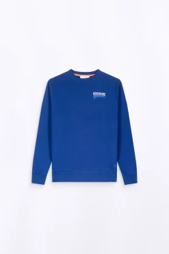 Sweatshirts & Hoodies*Gertrude Sweat Col Rond Unisexe Imprime Au Dos Guillaume Cap Worker Blue