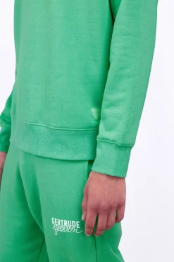 Sweatshirts & Hoodies*Gertrude Sweat Col Rond Unisexe Imprime Au Dos Guillaume Puffer Opaline