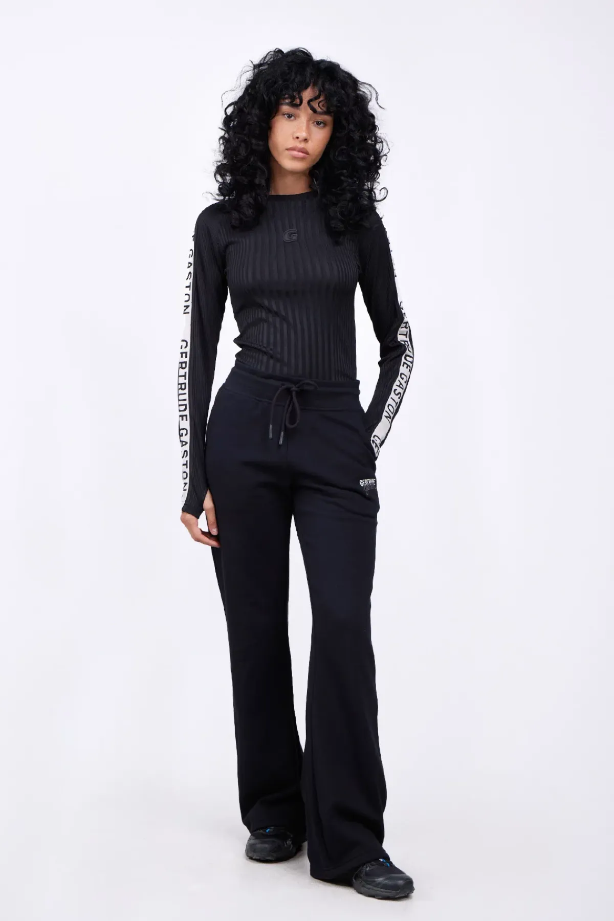 Pulls & Cardigans*Gertrude Top Ajuste A Bandes Contrastees Minouchka Black