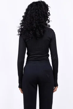 Pulls & Cardigans*Gertrude Top Ajuste A Bandes Contrastees Minouchka Black