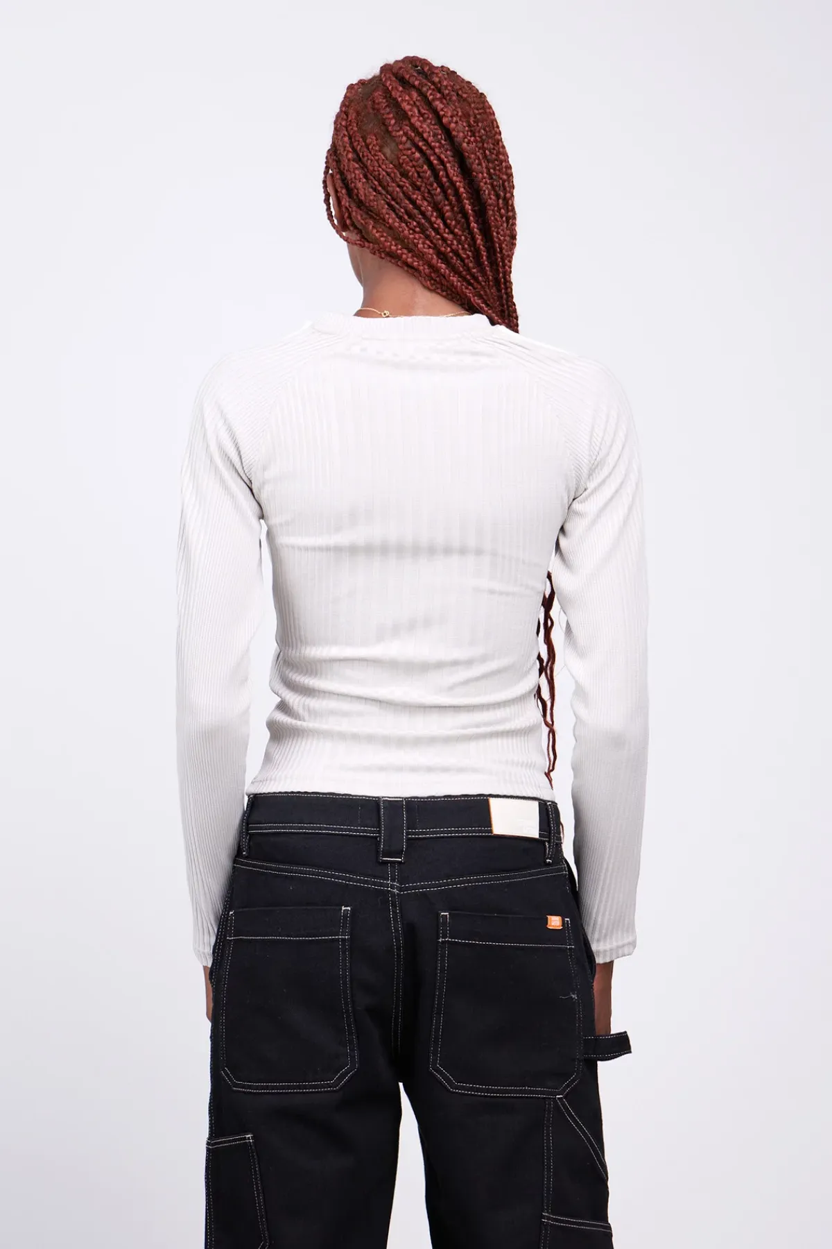 T-Shirts*Gertrude Top Ajuste A Bandes Contrastees Minouchka Ciment