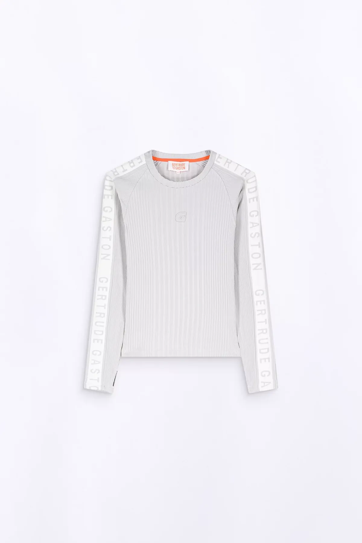 T-Shirts*Gertrude Top Ajuste A Bandes Contrastees Minouchka Ciment