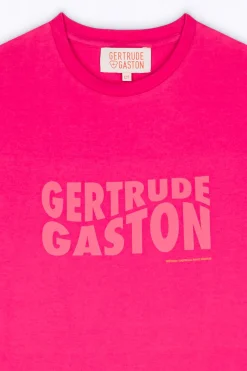 T-Shirts*Gertrude T-Shirt Avec Imprime Poitrine Little Leonce Magenta