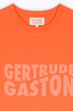 T-Shirts*Gertrude T-Shirt Avec Imprime Poitrine Little Leonce Orange