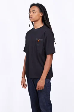 T-Shirts*Gertrude T-Shirt Avec Poche Plaquee Poitrine Barnabe Pocket Black