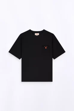 T-Shirts*Gertrude T-Shirt Avec Poche Plaquee Poitrine Barnabe Pocket Black