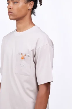 T-Shirts*Gertrude T-Shirt Avec Poche Plaquee Poitrine Barnabe Pocket Ciment
