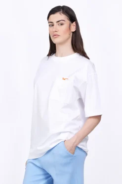 T-Shirts*Gertrude T-Shirt Avec Poche Plaquee Poitrine Barnabe Pocket White
