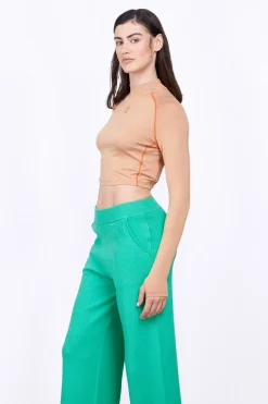 T-Shirts*Gertrude T-Shirt Col Montant Cropped Celine Liege