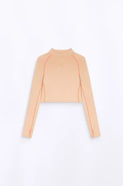 T-Shirts*Gertrude T-Shirt Col Montant Cropped Celine Liege