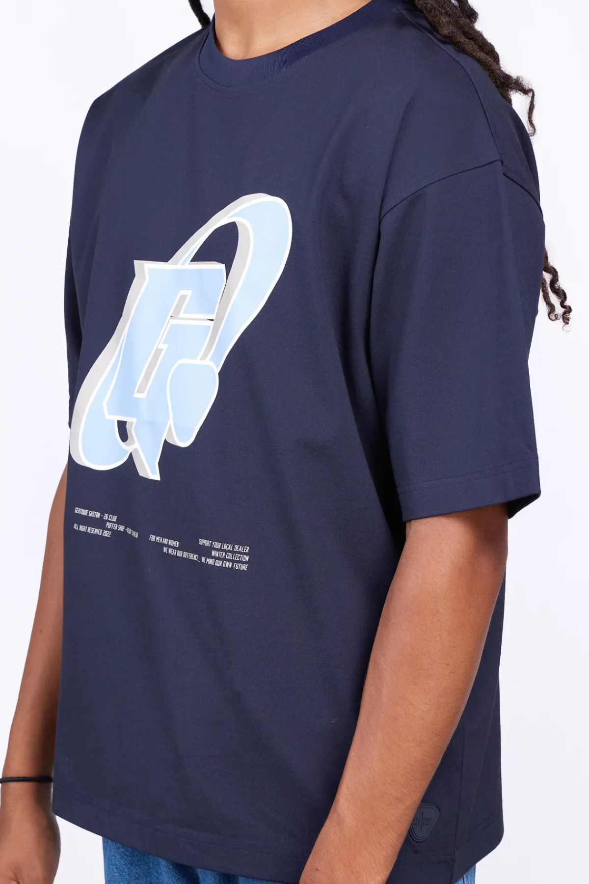 T-Shirts*Gertrude T-Shirt Col Rond Coupe Oversize Barnabe Circle Night