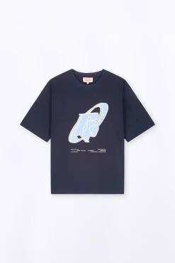 T-Shirts*Gertrude T-Shirt Col Rond Coupe Oversize Barnabe Circle Night