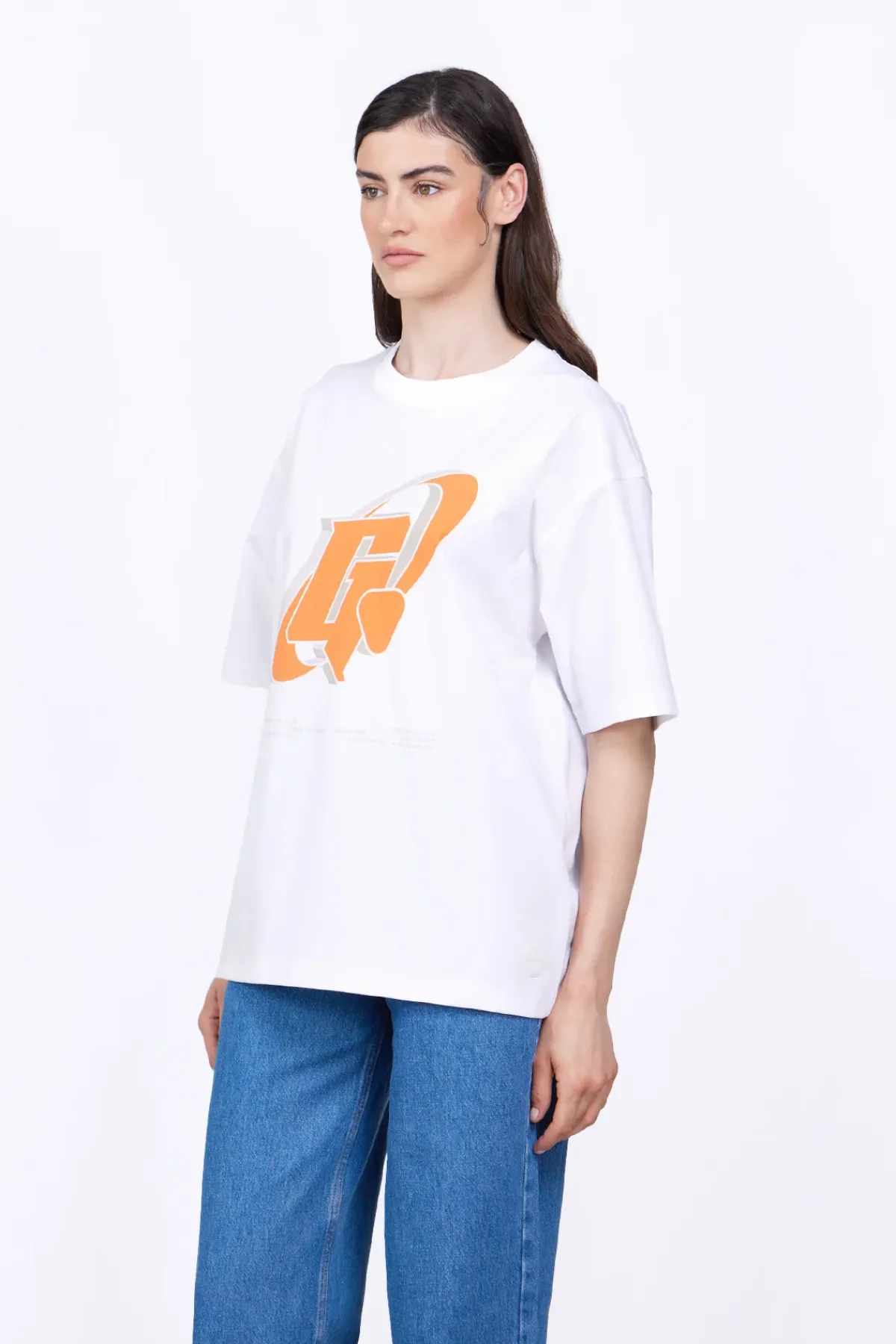 T-Shirts*Gertrude T-Shirt Col Rond Coupe Oversize Barnabe Circle Optic White