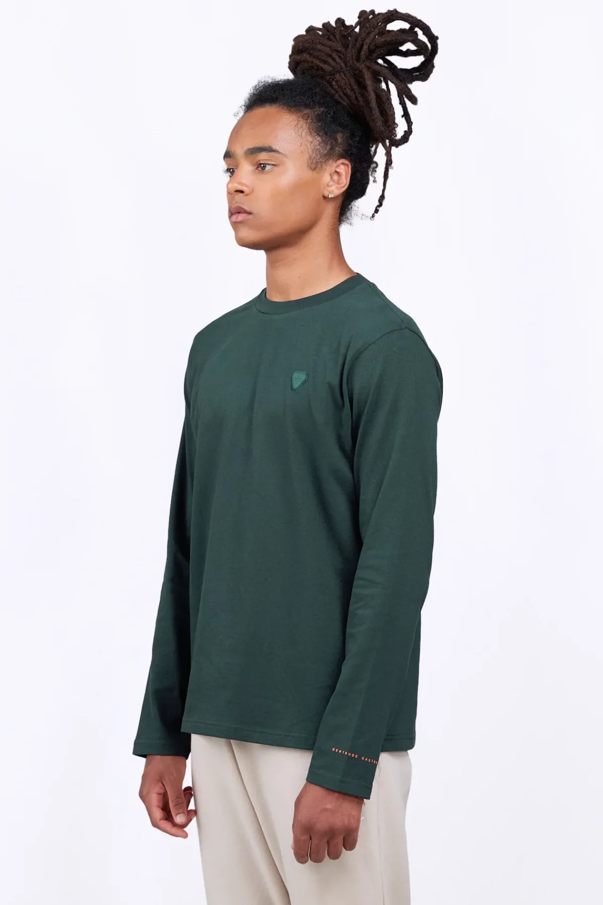 T-Shirts*Gertrude T-Shirt Col Rond Manches Longues Quentin Dark Green