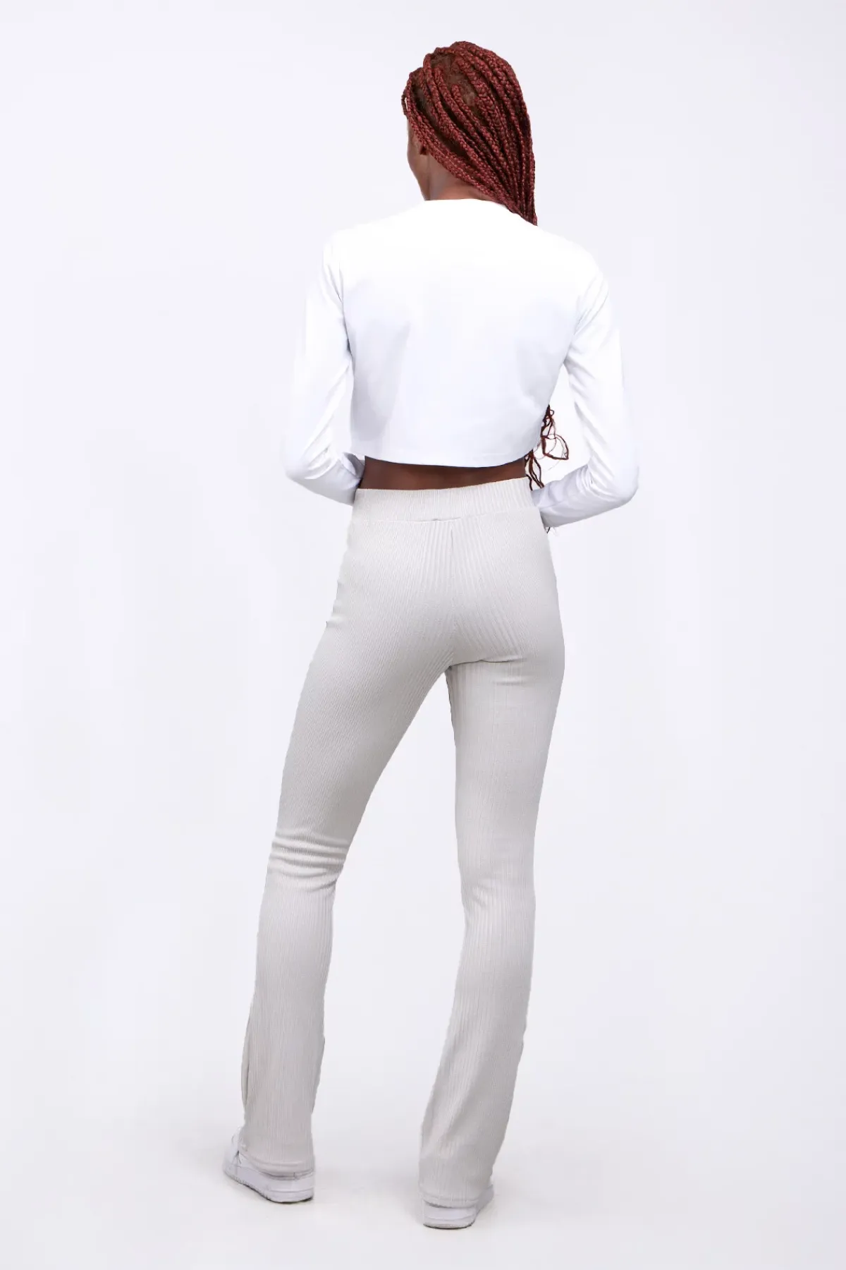 T-Shirts*Gertrude T-Shirt Cropped Col Rond Eden Optic White