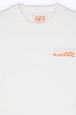 T-Shirts*Gertrude T-Shirt Cropped Col Rond Eden Optic White