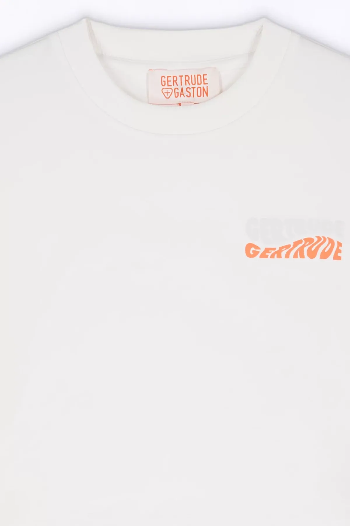 T-Shirts*Gertrude T-Shirt Cropped Col Rond Eden Optic White