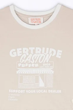 T-Shirts*Gertrude T-Shirt Cropped Imprime Renata Ciment