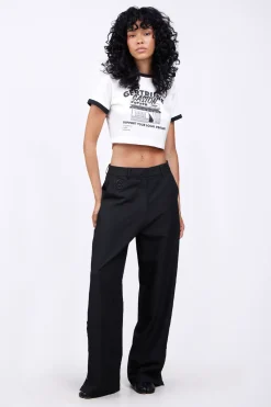 T-Shirts*Gertrude T-Shirt Cropped Imprime Renata Optic White