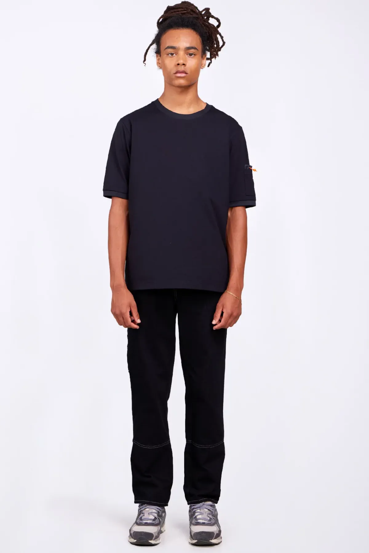 T-Shirts*Gertrude T-Shirt Poche Bi-Matieres Jordan Black