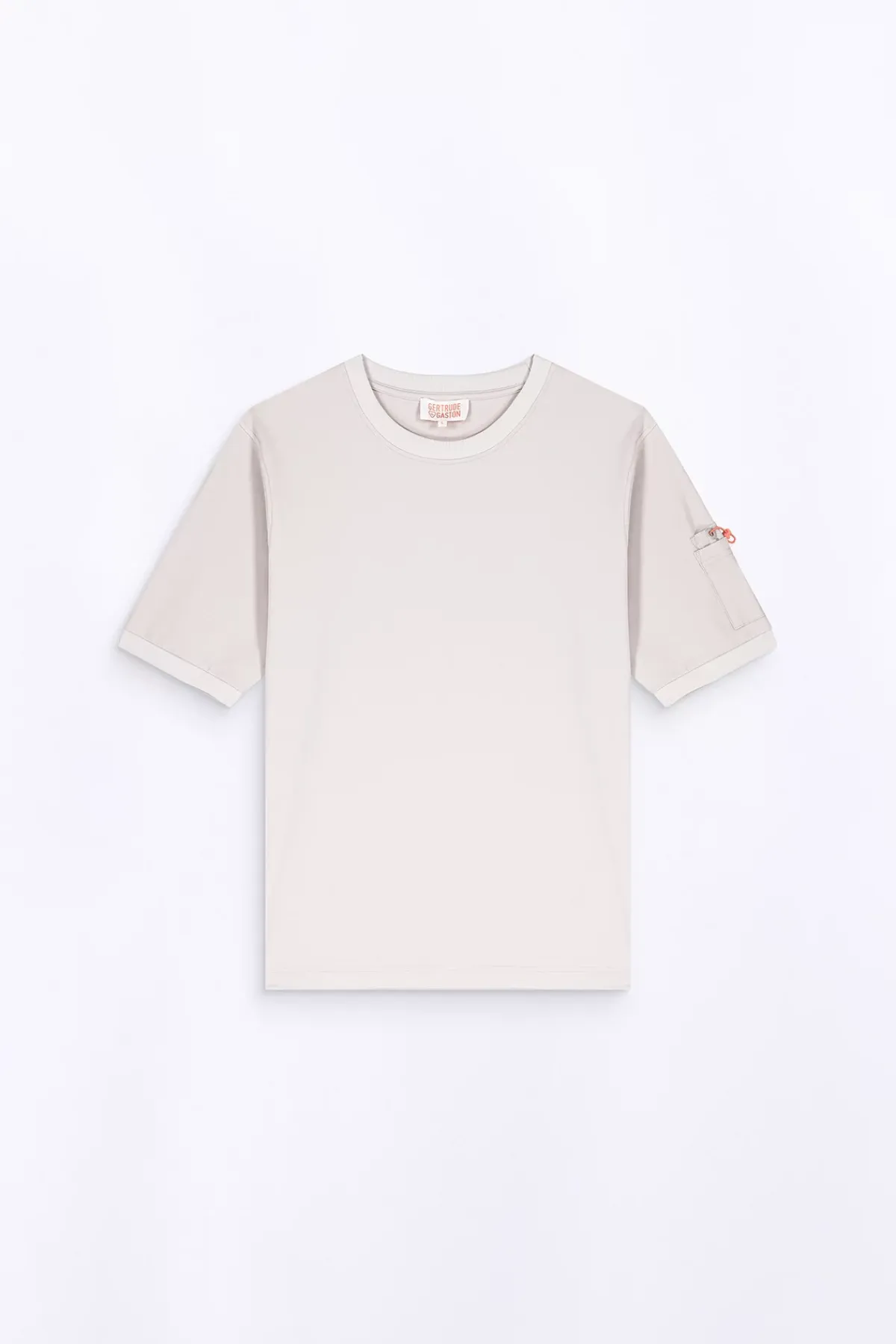 T-Shirts*Gertrude T-Shirt Poche Bi-Matieres Jordan Ciment
