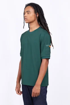 T-Shirts*Gertrude T-Shirt Poche Bi-Matieres Jordan Dark Green